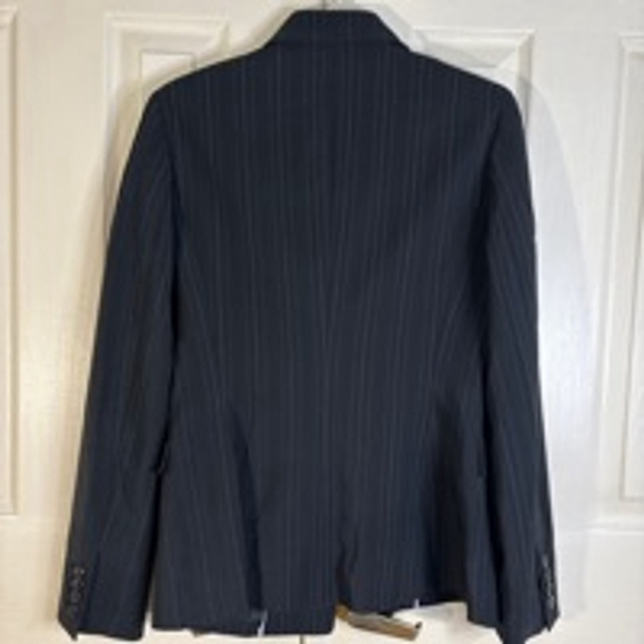 Women's Elie Tahari Blazer Size Unspecified Black Pinstripe(420T) - Picture 4 of 10